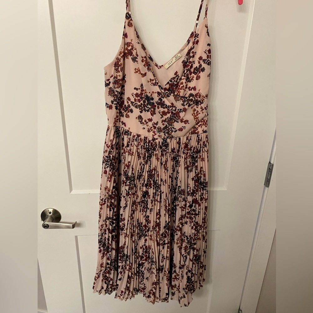Dex Blush Floral Midi Dress
